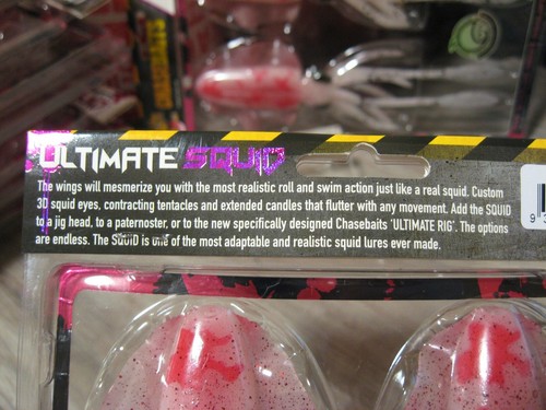 2 ChaseBaits 7,9" Ultimate Calamari Profumati Big Game Esca da Pesca SQ200-06 Bottiglia - Foto 5 di 7