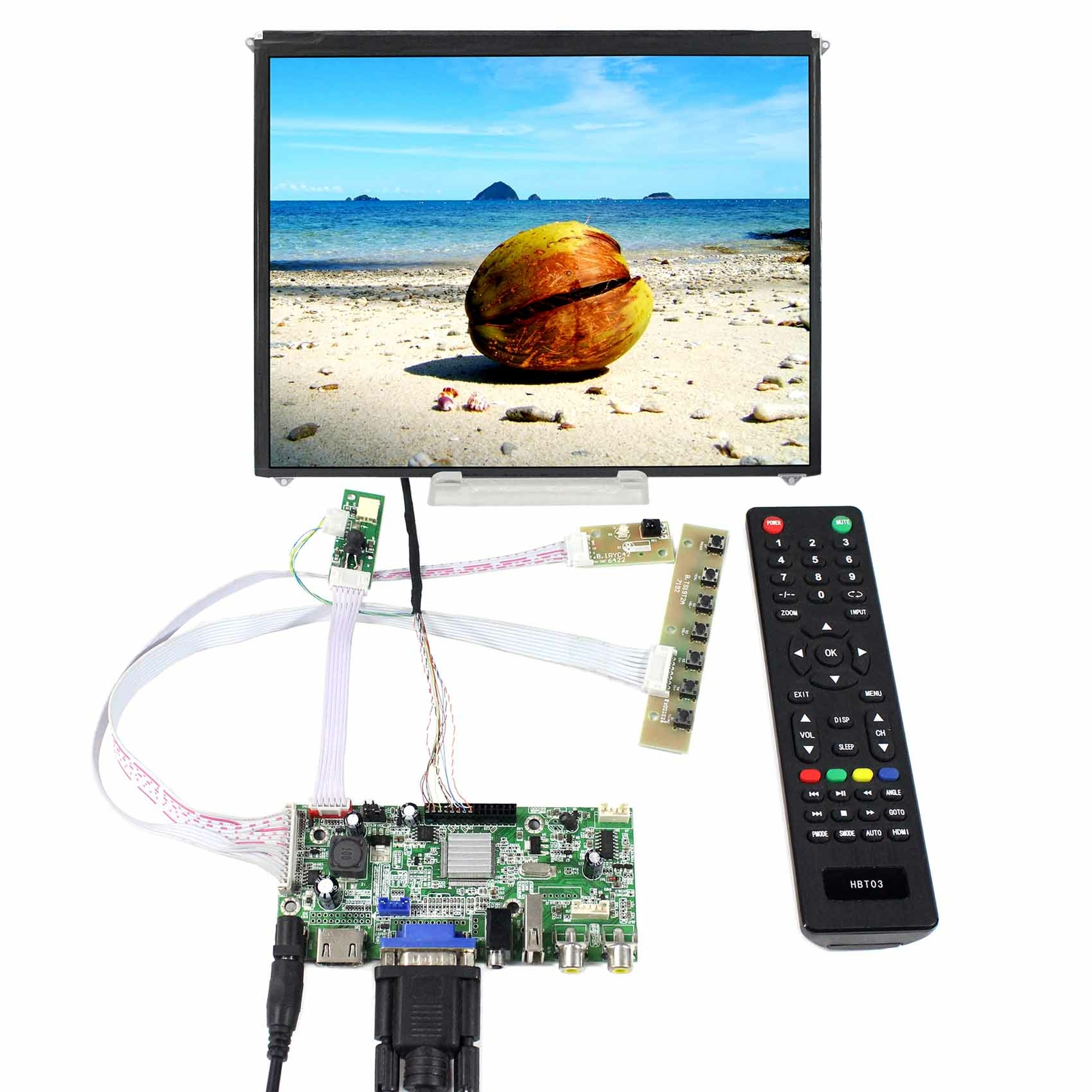 9.7inch IPS 1024x768 LCD Display Screen with HD VGA 2AV USB LCD Board