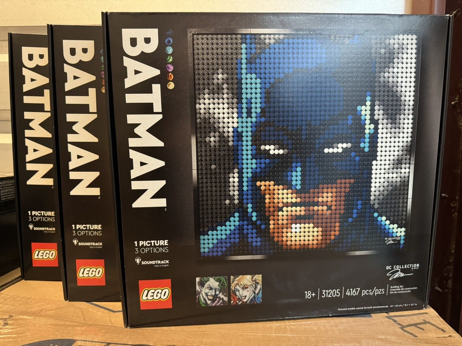 LEGO Art Jim Lee Batman Collection 31205 - LOT OF 3 - NEW, SEALED *RETIRED*