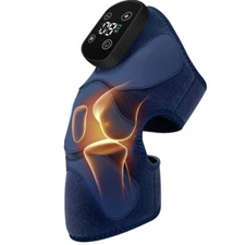 Electric Heating Vibration Knee Joint Brace Leg Therapy Massager Rechargeable