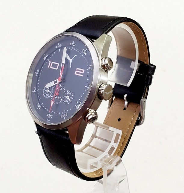 puma take pole position watch stainless steel 805