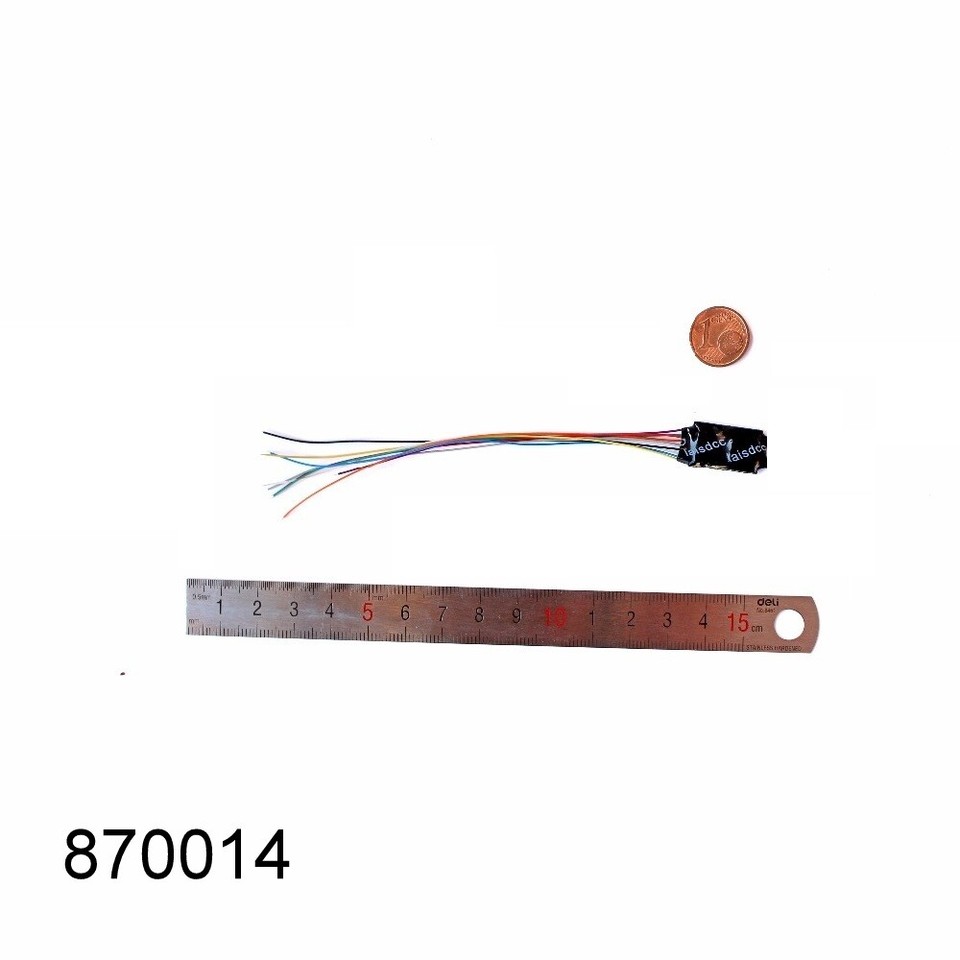 Decodeur 9 fils echelle H0, DCC moteur + 4F Decoder digital LaisDcc ...