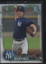 NOLAN MARTINEZ  2016 BOWMAN CHROME DRAFT REFRACTOR CARD #BDC-106