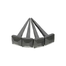 Iron Nails Pack of 4 Hand Forged Black Antique Rustic Square Head Iron Nails Set
