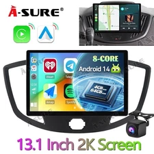 Ultra-Clear 2K Display 13" Android 14 Car Stereo For Ford Transit 2015-2019 +AHD