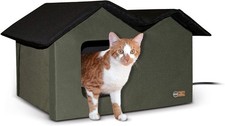 K H Pet Products 100213436 Outdoor Multi-Kitty House Cat Shelter Heated or