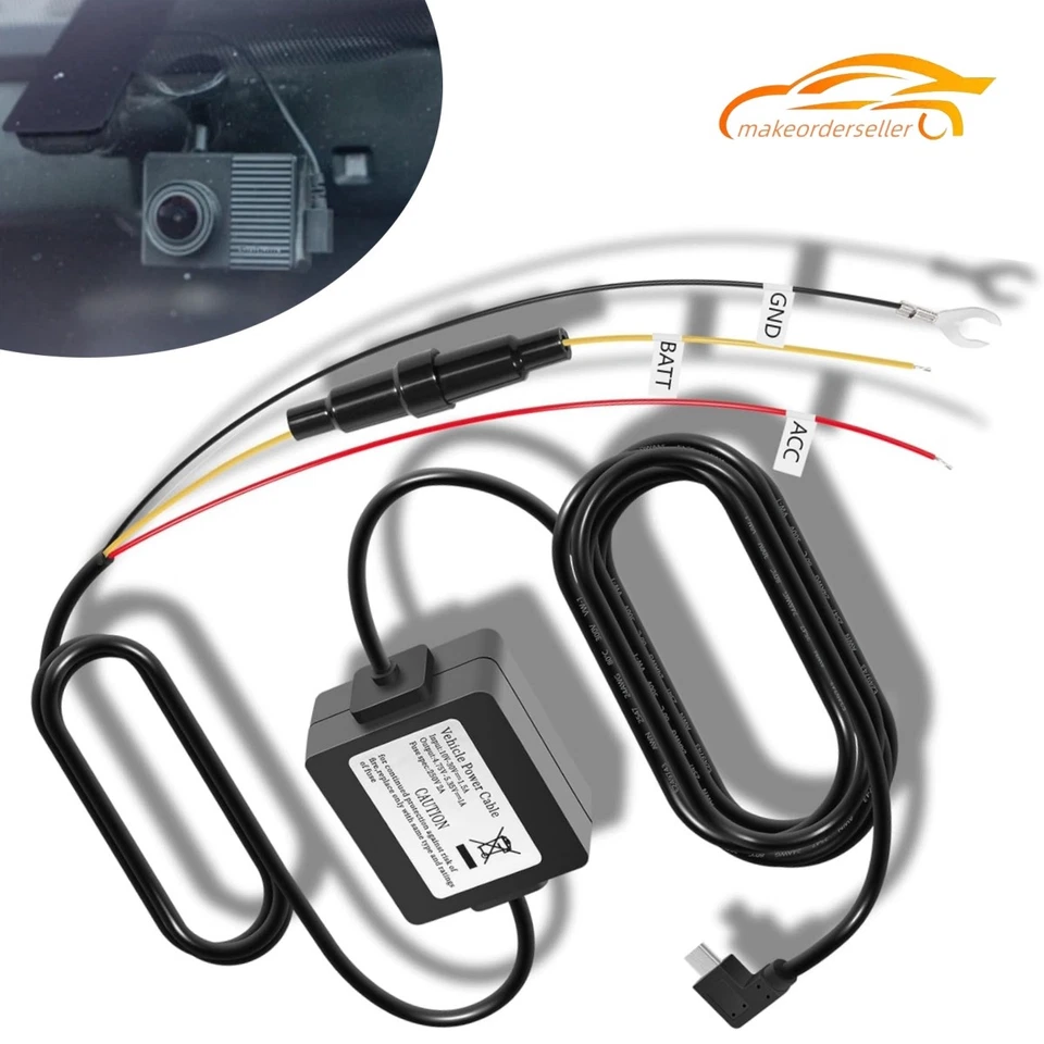 Cable de modo de estacionamiento 010-12530-03 para cámaras de tablero Garmin, cámara de tablero mini/mini 2, tándem