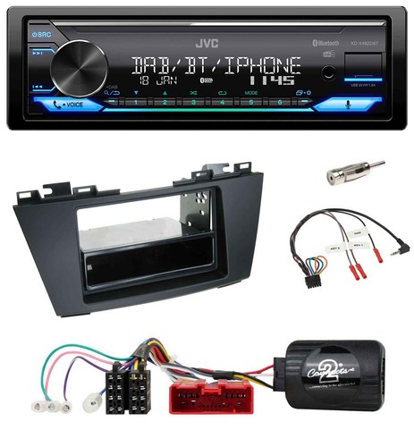 Autoradio volant JVC Bluetooth DAB USB pour Mazda 5 (2010-2015) - Photo 1/10
