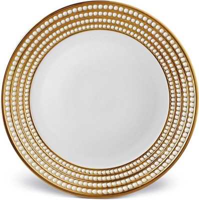 L'Objet Perlée Gold Charger plate new