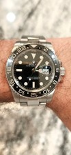 Rolex GMT-Master II 116710LN Silver Oyster Br...