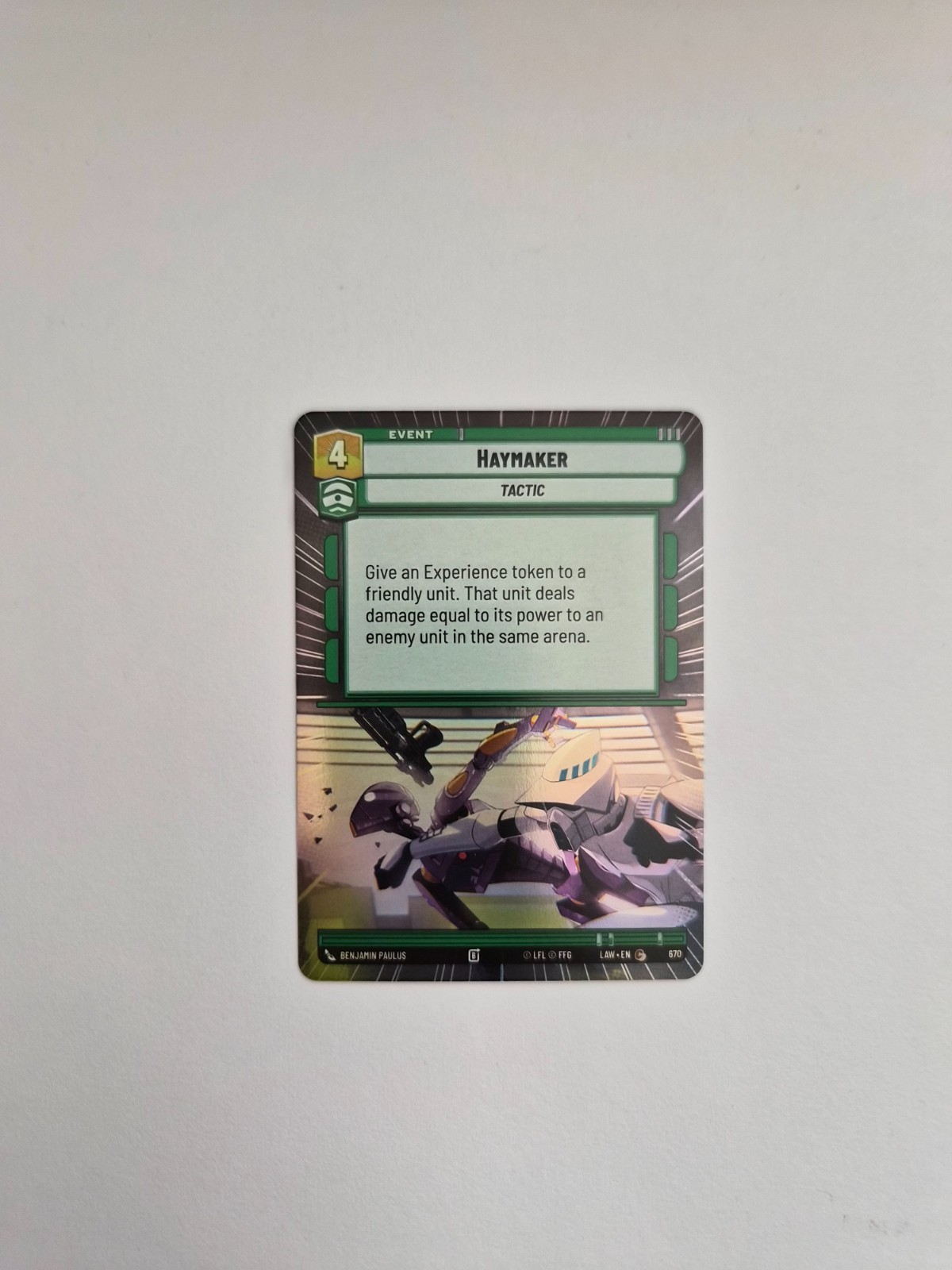 Star Wars Unlimited: A Lawless Time - Haymaker (Hyperspace) #670 FOIL