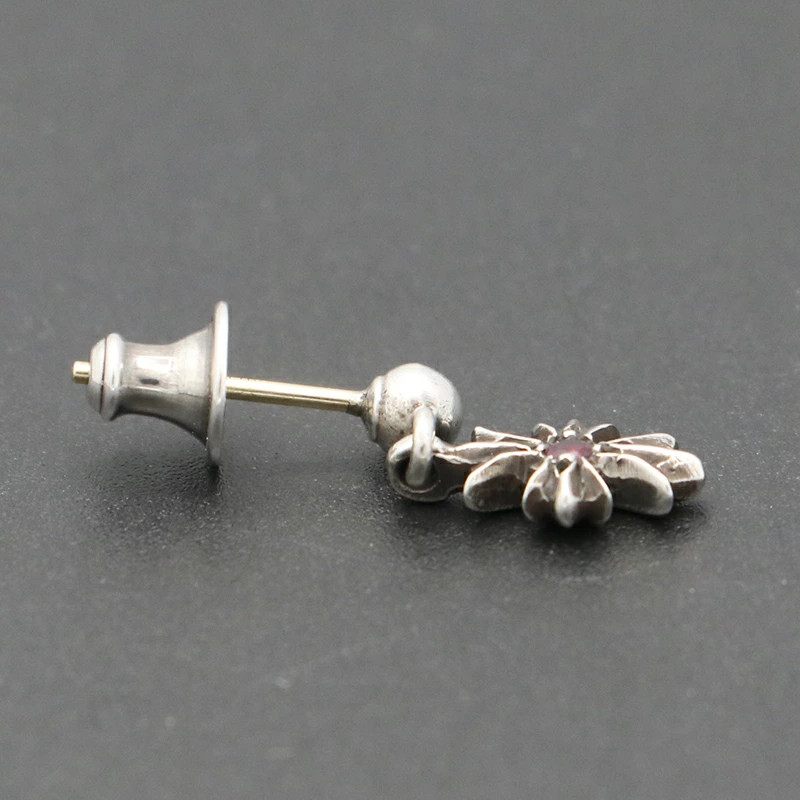 Chrome Hearts Double-sided Ruby Tiny Plus Drop Ea… - image 5