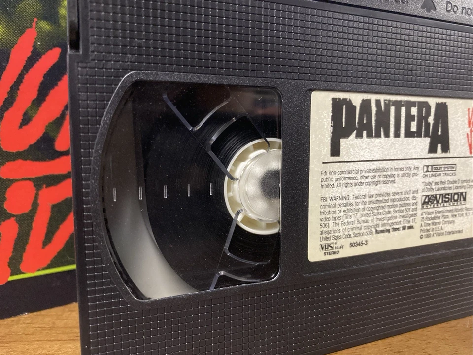 1993 PANTERA Vulgar Video VHS Tape Vulgar Display of Power Thrash Heavy Metal - Image 4 of 4