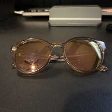 LE SPECS Women's Mirrored Sunglasses Paramount 1802152 Tan 53mm