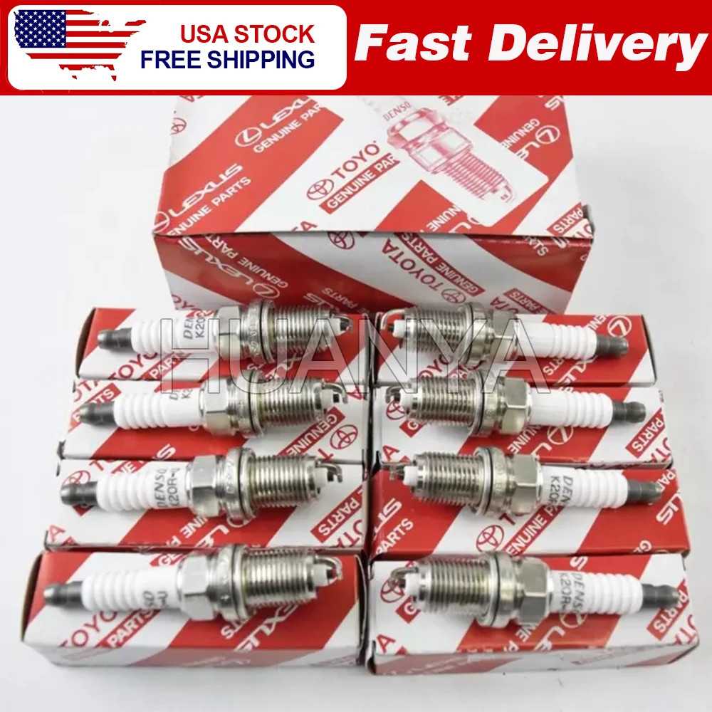 Toyota Tundra / Sequoia 2000-2004 V8 4.7L Spark Plug Set of 8 Genuine 9091901166
