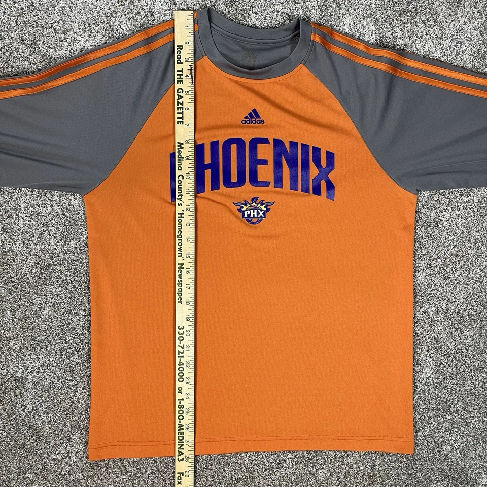 2010s Adidas Phoenix Suns Warm Up Shooting Long Sleeve Shirt Size Small - Image 3 of 4