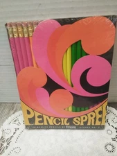 VTG. 1960'S Empire Pencils Co. PENCIL SPREE 20-PACK - DEGREE No. 2 / #7120 -USA