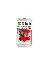 Death Grip Ball Jigs - Orange - 1/8 5pk
