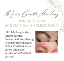 PMU Remover Removal Schulung als Selbststudium Inkl Zertifikat