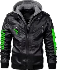 Anime Cyberpunk Edgerunners David Martinez Cosplay Costume Leather Hoodie Jacket