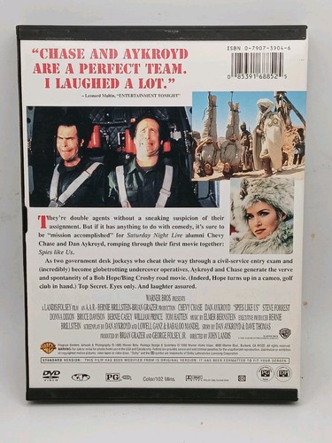Spies Like Us (DVD,1985) Chevy Chase, Dan Aykroyd PRE-OWNED GOOD - Picture 2 of 2