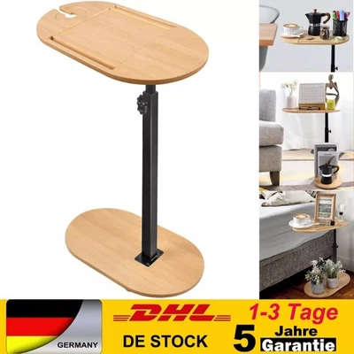 Beistelltisch Betttisch Pflegetisch Höhenverstellbar Sofatisch Badetablett-- - Bild 1 von 4