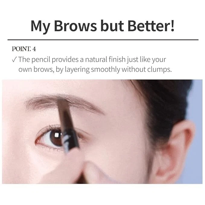 ETUDE Drawing Eyebrow Pencil, Arch Shape for Defined Brow|Brow Pencil with Spool - Image 4 of 4