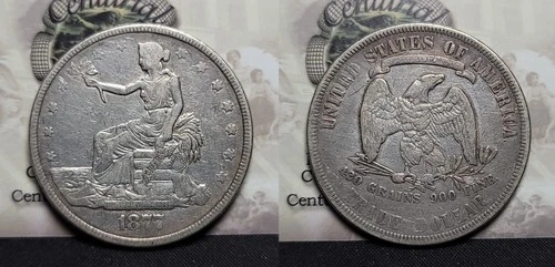 1877 P Silver Trade Dollar $1