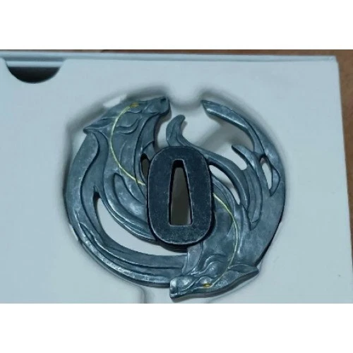 Ghost Of Yotei Collector’s Edition Twin Wolves Tsuba Sword Guard Accessory Japan - Image 3 of 4