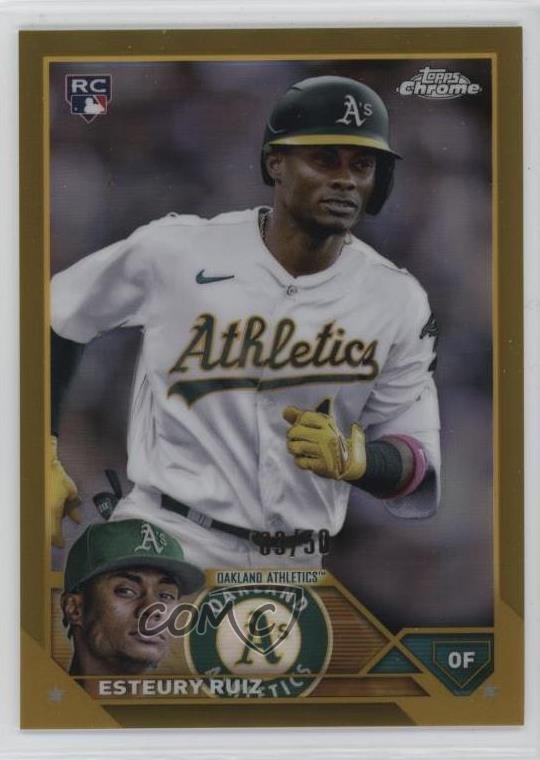 2023 Topps Chrome Gold Refractor 9/50 Esteury Ruiz #99 nd3