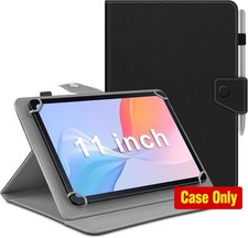 Case for 11 inch Tablet, Portable Protective Folio with Stand and Fixed Rings