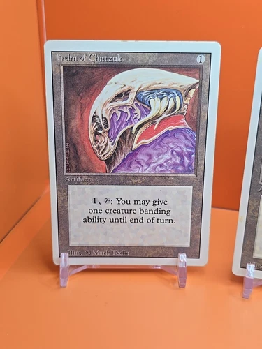 🟤🟤🟤 (4) Magic The Gathering 1994 CASCO DE CHATZUK REVISADO 3ª EDICIÓN JUGADO - Imagen 2 de 10
