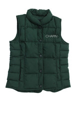 Lands End Boys Sleeveless Button Puffer Vest Green Size M