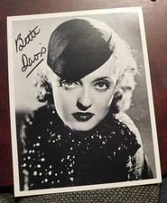Bette Davis autographed 8x10 photo of this legendary actress