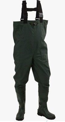 FROGG TOGGS Cascades 2-ply Poly/Rubber Boot Foot Chest Wader Mens Sz 10 - NEW !!