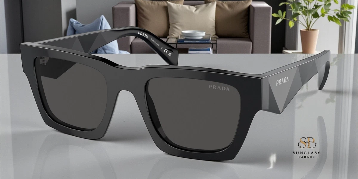 PRADA Gray Gray Sunglasses for Men for sale | eBay