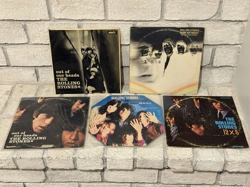 The Rolling Stones Vintage Vinyl Lot Of 5 One Uk Pressing All VG Overall