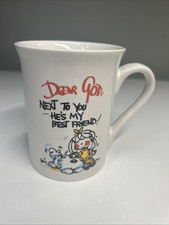 2003 Dear God Next To You He&rsquo;s My Best Friend! Dog Coffee Mug