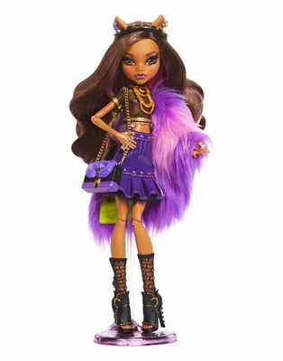 Monster High Haunt Couture Clawdeen Wolf Collector Doll w/ Accessories Stand