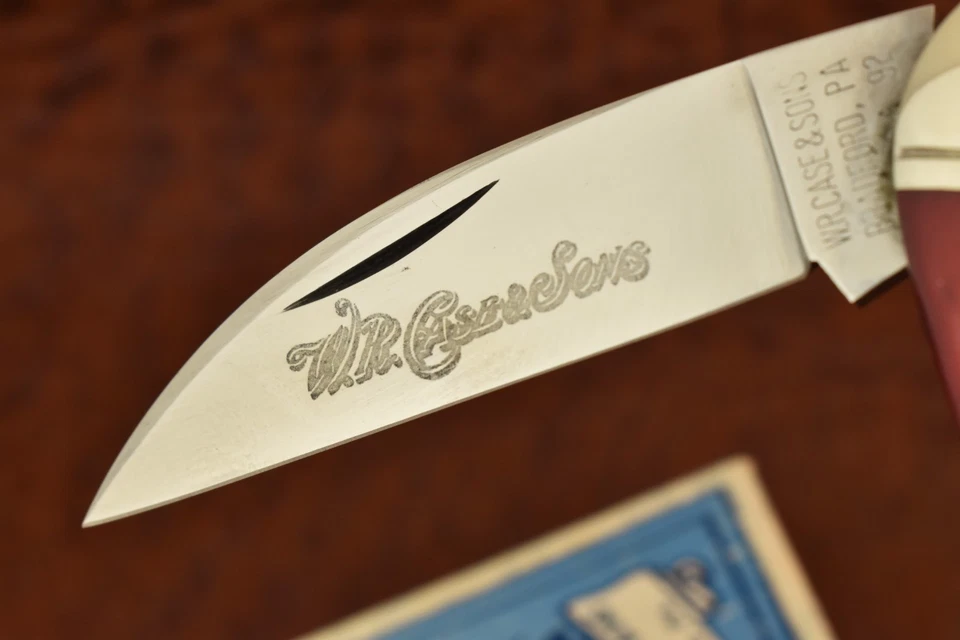РЕДКИЙ 1 из 175 CASE CLASSIC XX МОРСКОЙ КОНЕК WHITTLER НОЖ КРАСНЫЙ КУКУРУЗНЫЙ ПОЧАТОК КОСТИ (27537) - Изображение 3 из 4