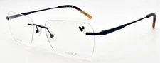 Airlock Refine 203 424 Men's Eyeglasses Frames Rimless 55-18-145 Navy