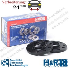 Spurplatten schwarz DR 24mm/Achse u.a.: BMW 7er F01 F02 F03 F04 Bj. 2008-2015