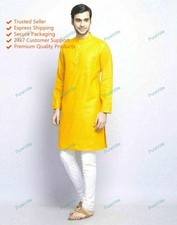 Mens Kurta Hippie Indian Kurta Solid Plain Full Sleeves Casual T Shirt Mens Kurt