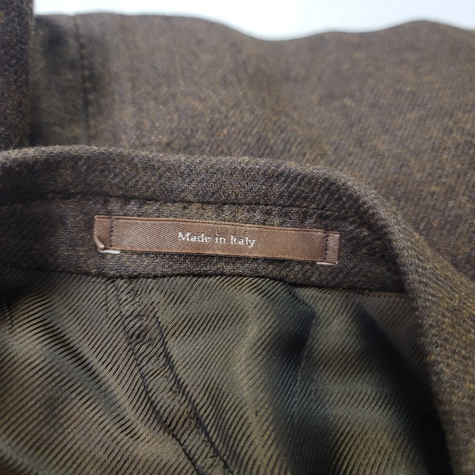 Blazer Ermenegildo Zegna Para Hombres Mezcla Seda Cachemira Talla 46R Lujo Negocios Foto 3 de 4