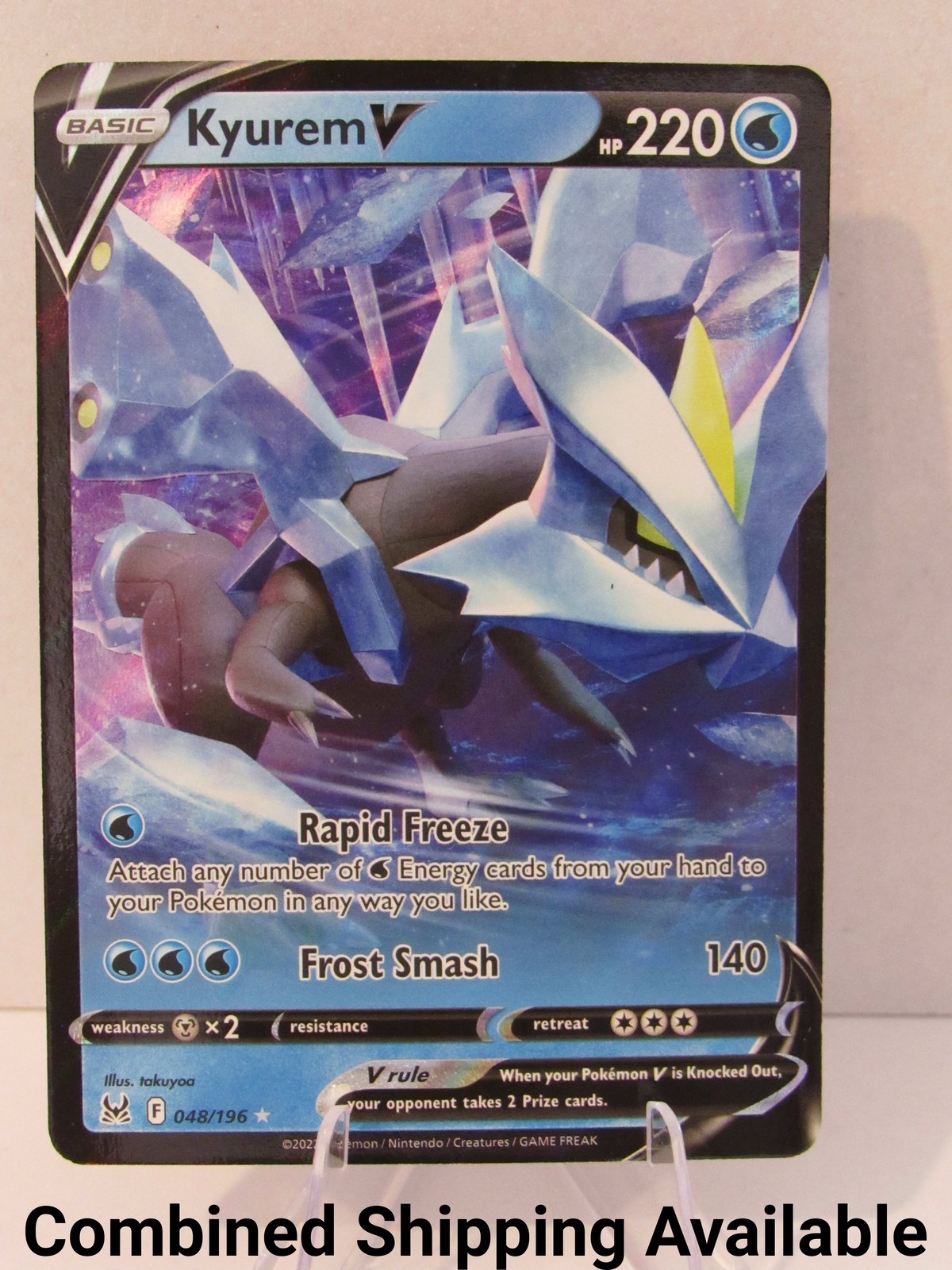 Kyurem V 048/196 SWSH11: Lost Origin NM Full Art English 17642