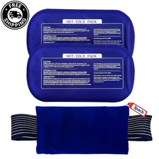3-Piece Hot & Cold Ice Packs – Knee, Shoulder, Back & Muscle Pain Relief