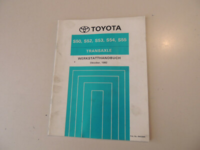 Werkstatthandbuch Toyota Getriebe Camry Corona  Celica  T18 ST 182 184 MR2 SW20