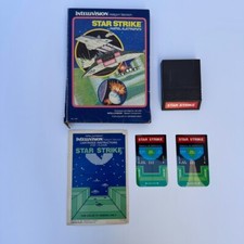 Vintage Intellivision Star Strike Complete CIB 1981 Tested Works Mattel Game