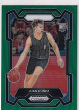 2024 Panini Prizm Draft Picks - Juan Nunez #36 Green Prizm (RC)