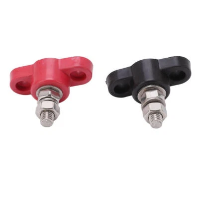 2pcs Battery Terminal Blocks 12V 24V Safe Power Battery Junction Block Post UK